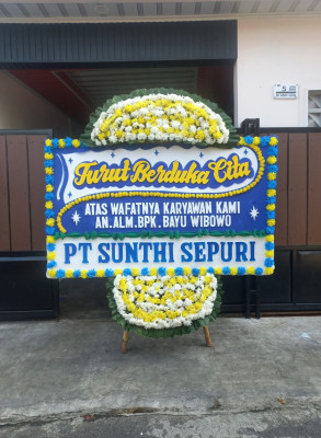 Papan Bunga Duka di Passue